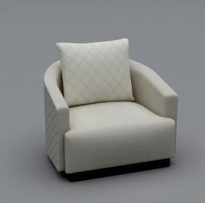 快適なクッションの白革の肘掛け椅子OEM ODMサービス