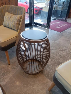 ホテルのロビーのための贅沢な現代430*550mm円形の巣のコーヒー テーブル