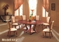 Dia 1500mmのホテルのレストランの家具は純木Dinning部屋セットをカスタマイズした