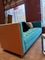 2200*900*800mm Gelaimeiの木フレーム ボタンの居間のための房状のソファーの青