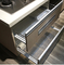 ISO14001は贅沢な積層の食器棚を置いたアクリルの白い食器棚をカスタマイズした