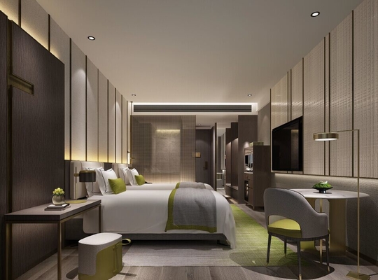 4つの星のホテルのためのE1合板のホテルの客室の家具をカスタマイズしなさい