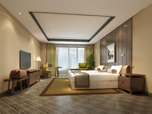 Gelaimeiの国様式の現代ホテルの寝室の家具ISO18001