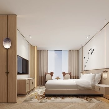ISO9001標準的なホテルの寝室の家具は置く
