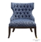 ODMの木の濃紺の生地の家具製造販売業の椅子の純木の足ISO18001は承認した