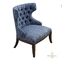 ODMの木の濃紺の生地の家具製造販売業の椅子の純木の足ISO18001は承認した