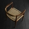 ISO9001は木のホテルの椅子の藤の安楽椅子OEM ODMの歓迎を証明した
