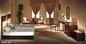 ISO14001はホテルの寝室の家具を置く純木のホテルの家具のクルミ色を証明した