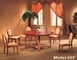 Gelaimeiの家具製造販売業のホテルのレストランの家具の木の5人の食堂テーブル